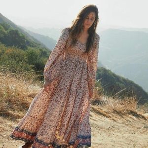 Christy Dawn Aimee dress in sand anemone vine